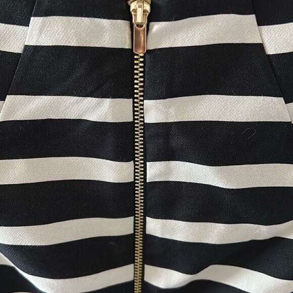 H&M Black and White Striped Dress Size 4 - Picture 3 of 11